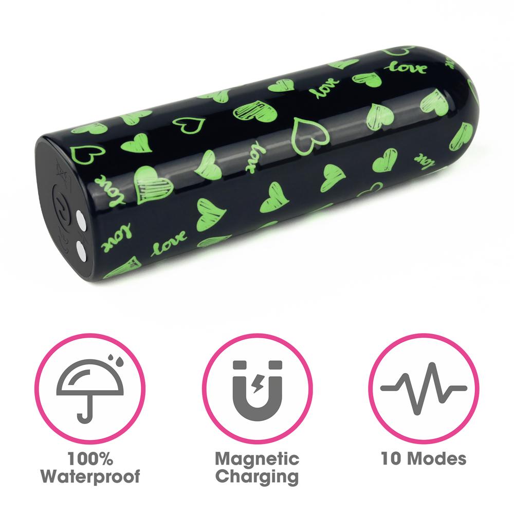 Rechargeable Glow-in-the-dark Massager is sized to stay at y... Lovetoy - Glow In Dark Mini Massager photo-7