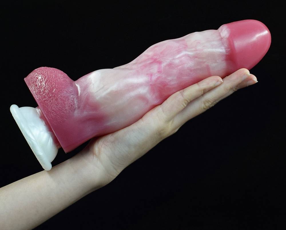 Soft texture silicone lifelike fleshy baseball head, easily ... FAAK - Curvy Dildo - Rosy photo-5
