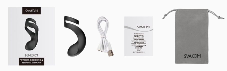 Benedict comes with a motor sure to leave you weak in the kn... SVAKOM - Benedict Double Ring Perineum Stimulator - Black photo-11