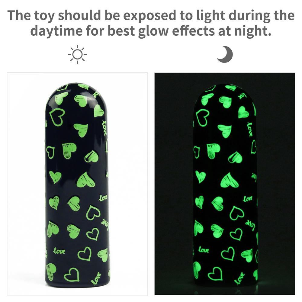 Rechargeable Glow-in-the-dark Massager is sized to stay at y... Lovetoy - Glow In Dark Mini Massager photo-6