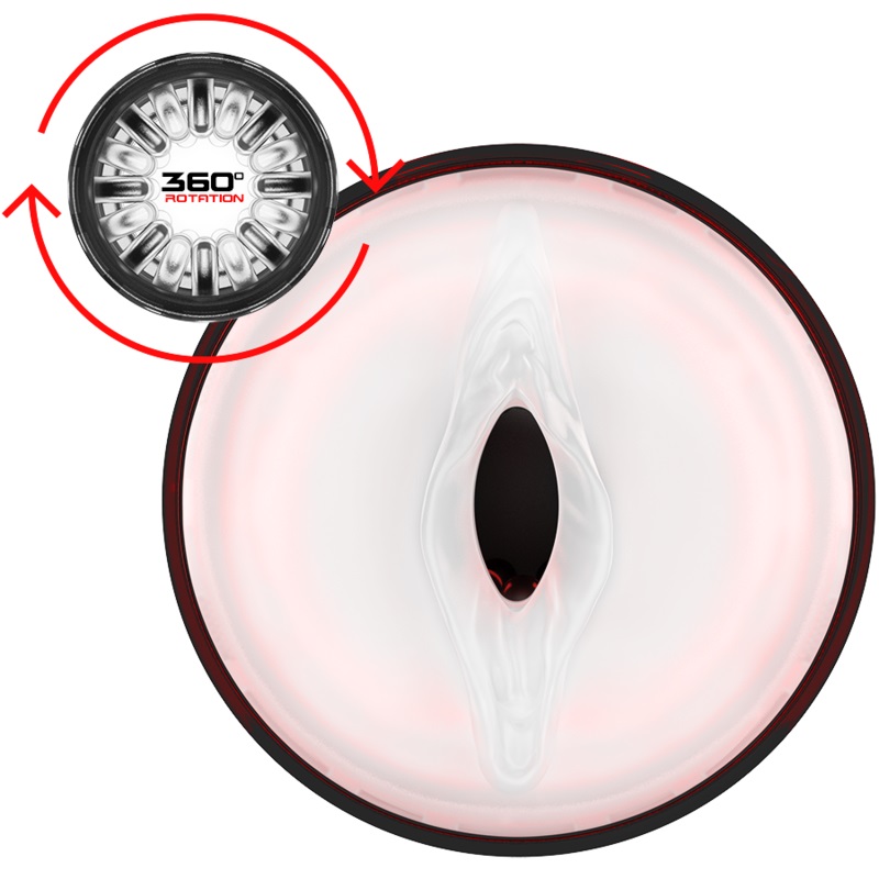 The STORM automatic male pussy-shaped masturbator from the J... Jamyjob - Storm Thrusting Rotating Masturbator photo-4