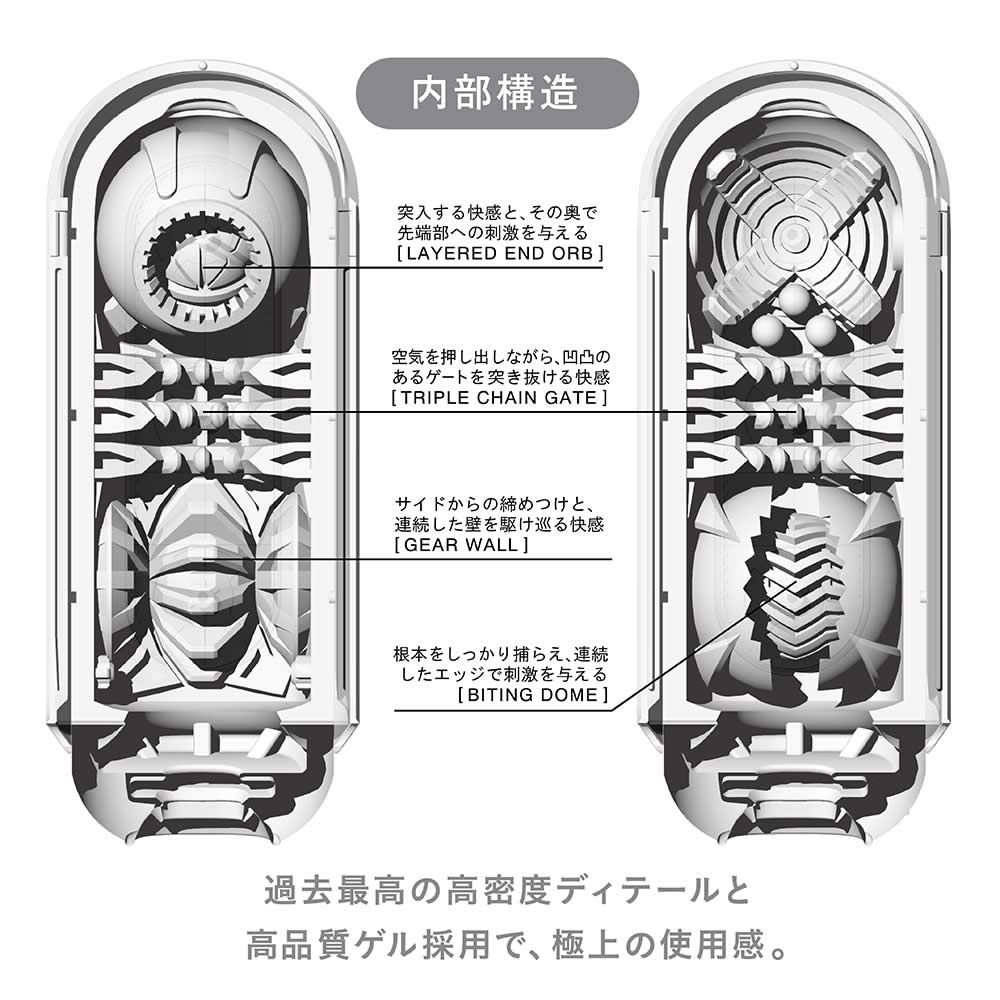运用TENGA最优质的物料和最新科技,FLIP ZERO诞生!
最新科技带来极度快感。
入口构造无缝... Tenga - Flip Zero 飞机杯 - 白色 照片-8