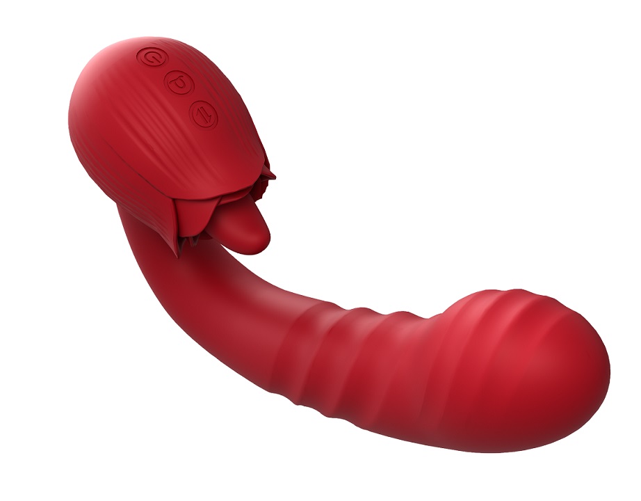 10 speeds Vibration
10 speeds Thrusting &nb... Secwell - Rose Thrusting Vibrator - Red photo-8