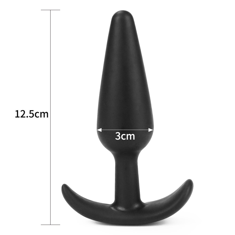 5" in total length
4.5" insertable
Circumference: ... Lovetoy - Lure Me Classic Anal Plug L - Black photo-7