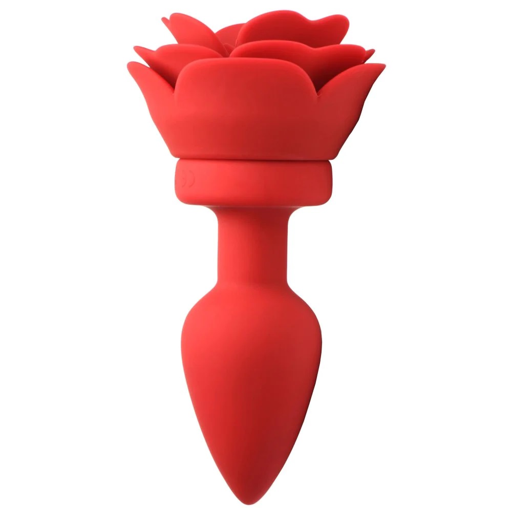 Adorn your booty and add some backdoor pleasure to your play... Booty Sparks - 28X Rose Vibro Anal Plug M - Red photo-3