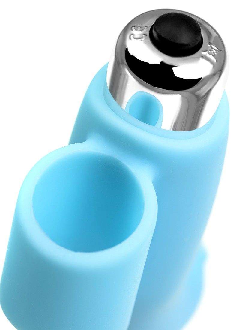 Thanks to its shape, this finger vibe will easily find the m... JOS - Danko Finger Vibrator - Blue photo-7