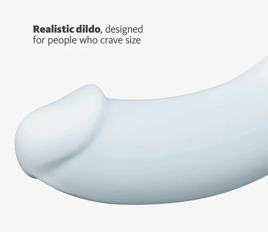 The organic, slightly curved shape of the strong sex toys pr... Fun Factory - The Boss Stub - Dove Blue photo-4