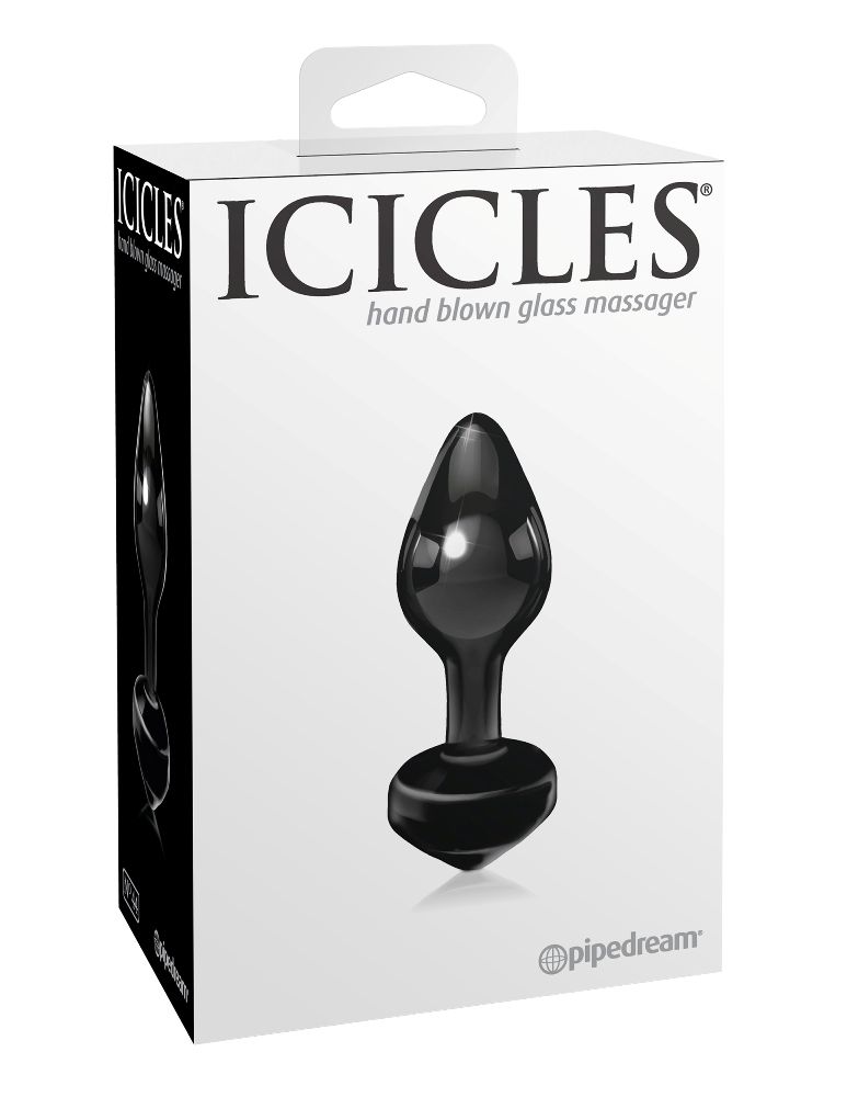 Elegant, upscale, and hand-crafted with amazing attention to... Icicles - Anal Plug No.44 - Black photo-5