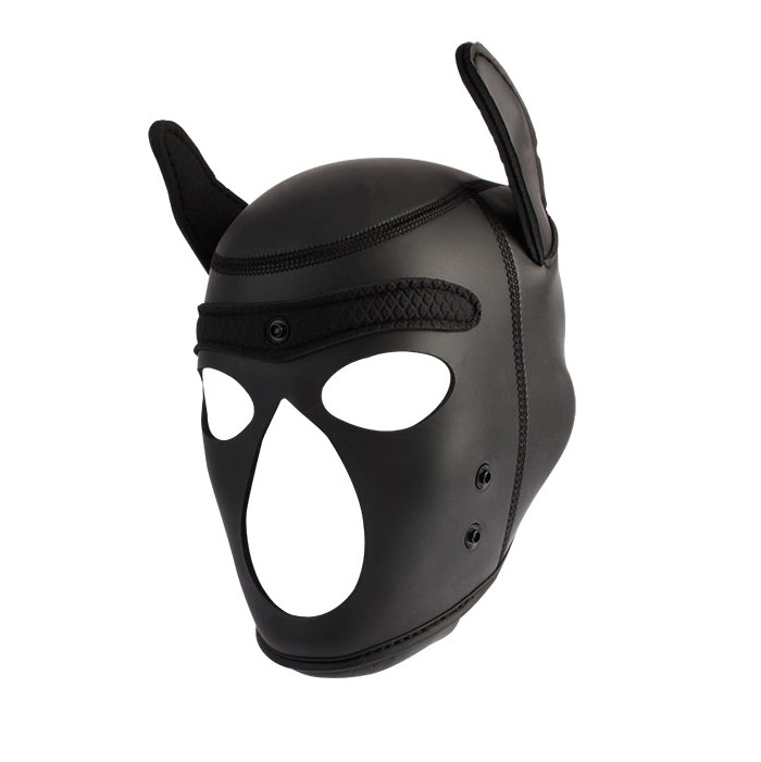 Breathable, Stretchy, Removable Muzzle, For heightened senso... Chisa - Be My Master Puppy Hood - Black photo-2
