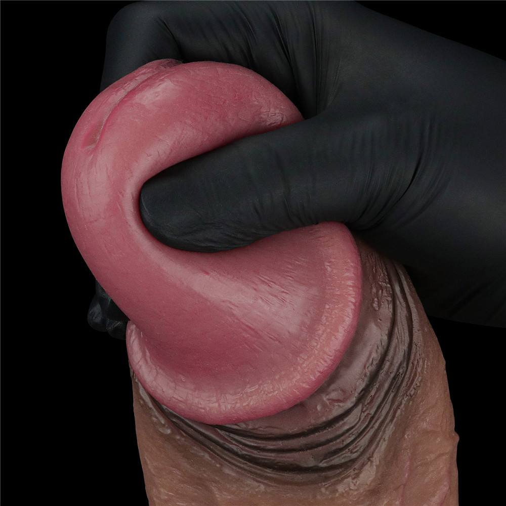 Built to deliver the most lifelike satisfaction, Love Toy Du... Lovetoy - 11" XXL Dual Layered Cock - Brown photo-3