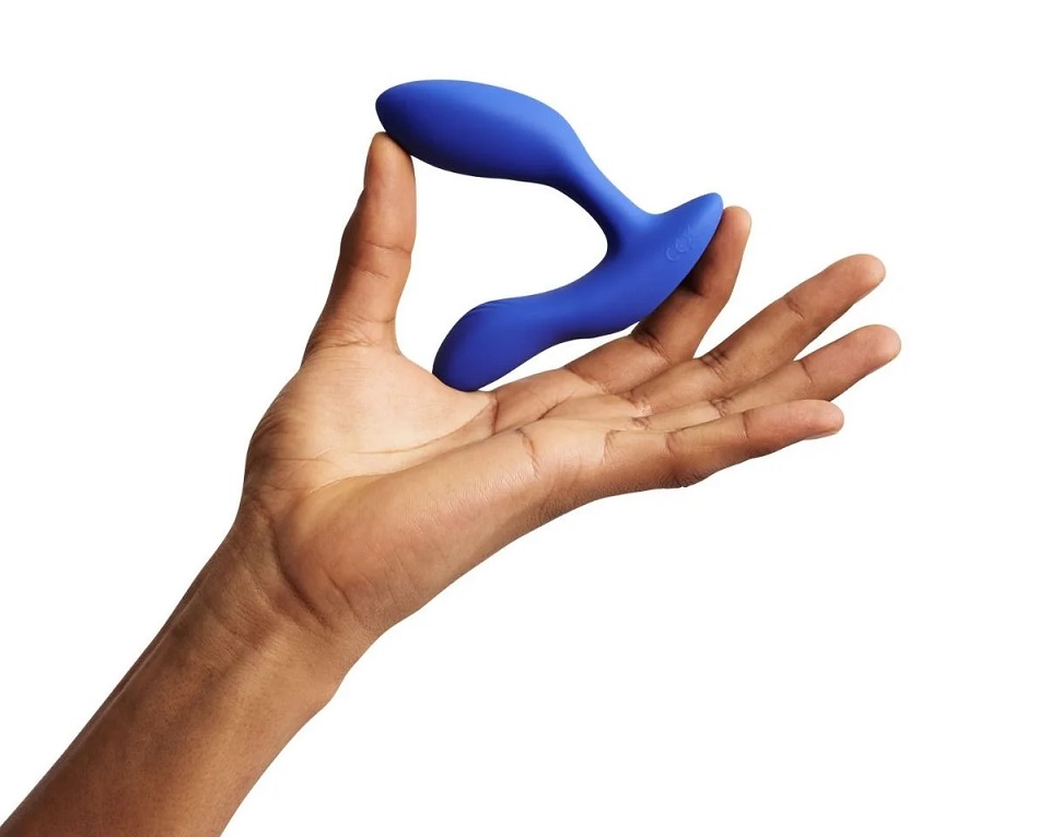 Designed to stimulate the prostate and perineum simultaneous... We-Vibe - Vector Plus Vibrating Prostate Massager - Royal Blue photo-3