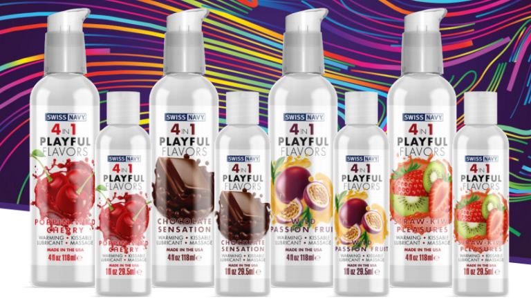 Straw-Kiwi Pleasures delivers the sweet flavors and fresh sc... Swiss Navy - Playful Flavors 4 in 1 Strawberry Kiwi - 118ml photo-6