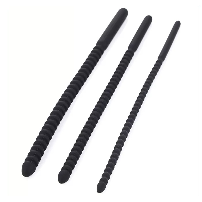 Ribbed urethral plug for additional stimulation
Easy to cle... MT - Threaded Urethral Plug M - Black photo-9