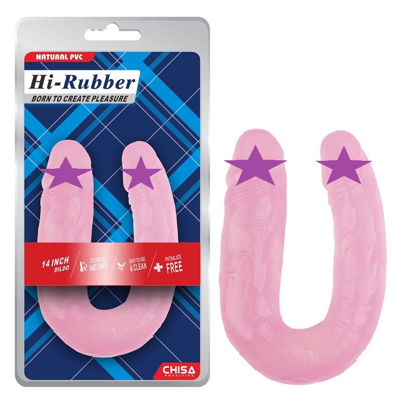 Chisa - 14″ Double Dildo - Pink Chisa - 14″ Double Dildo - Pink photo-2