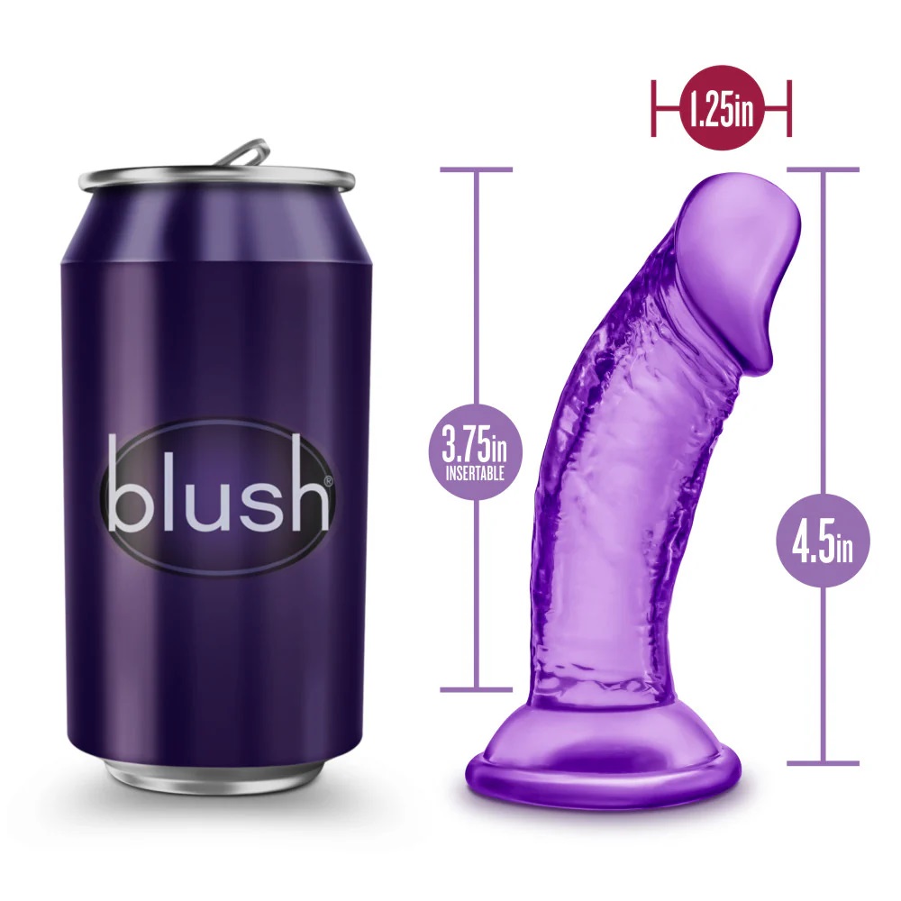 Sweet n' Small 4 Inch Suction Cup Dildo delivers realist... B Yours - Sweet Dildo 10cm - Purple photo-7