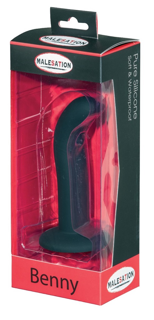 Dildo in highly imaginative and ergonomic design with suctio... Malesation - Benny Dildo - Black photo-3