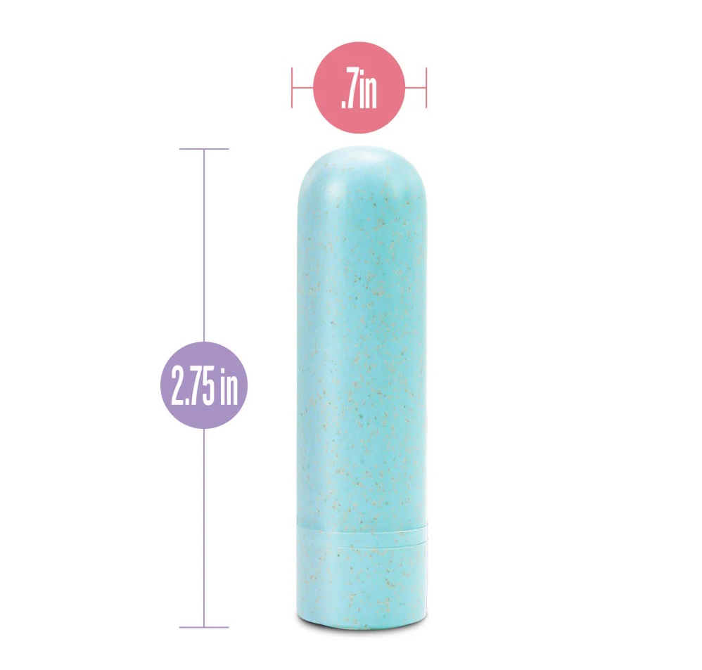The Gaia Eco Rechargeable Bullet is an eco-conscious vibrato... Gaia - Eco Rechargeable Bullet - Aqua photo-9