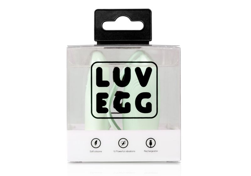 Luv Egg is a cheerful and accessible brand for women or coup... Luv Egg - Vibro Egg w Remote Control - Green photo-13