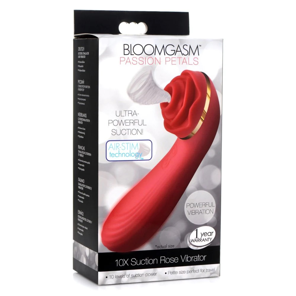 Let these passion petals gently suck at your clitoris with t... Bloomgasm - 10X Suction Rose Vibrator - Red photo-7