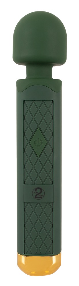 A beautiful design for full-body massages and spot-on stimul... Emerald Love - Luxurious Wand Massager - Green photo-4