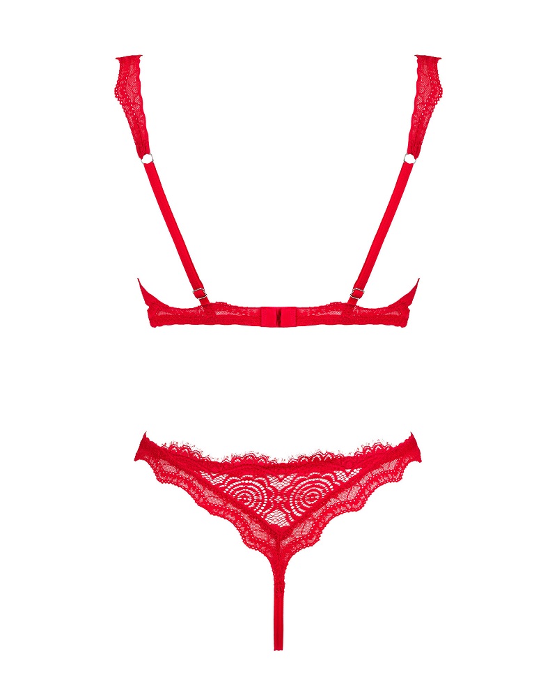 The Bergamore set is a brand new idea for showing off your s... Obsessive - Bergamore 2pcs Set - Red - M/L photo-8