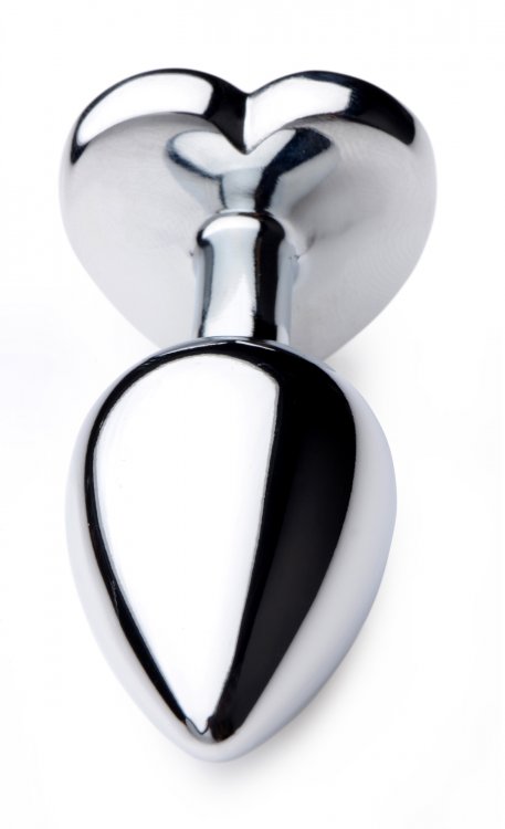 Decorate your derriere with this Dark Heart Anal Plug! The s... Booty Sparks - Heart Gem Anal Plug S-size - Black photo-6