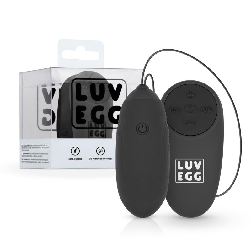 Challenge yourself and your partner with LUV EGG! This vibra... Luv Egg - Vibro Egg w Remote Control - Black photo-9