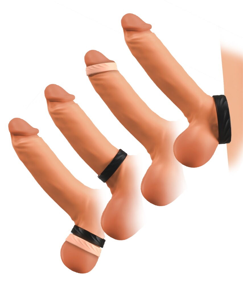 Perfect support for long and powerful sex!
The 4in1 Cock Rin... You2Toys - 4in1 Cock Rings - Black/Flesh photo-7