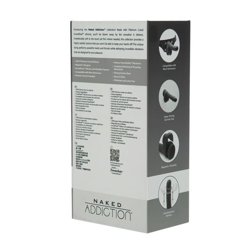 Meet the mysterious luscious Noir. Our newest wildest, darke... Naked Addiction – 8.6” Rotating & Thrusting Dildo - Black photo-12