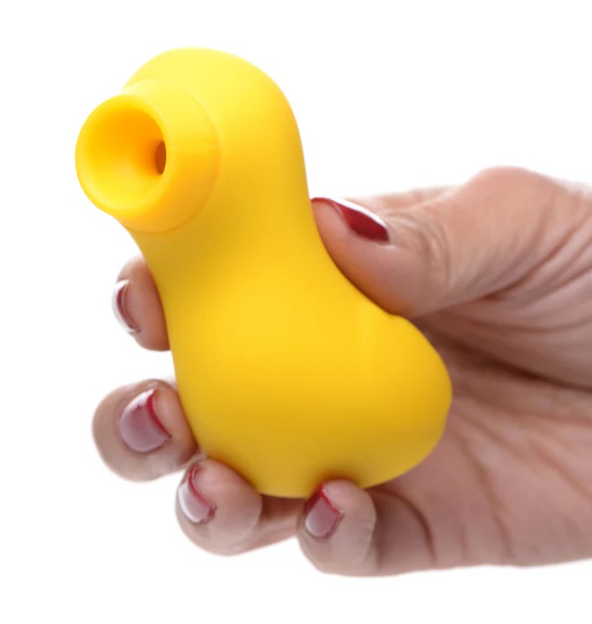 Meet your adorable new sucky ducky! Packed with power to sat... Inmi - Shegasm Sucky Ducky Clit Stimulator - Yellow photo-3