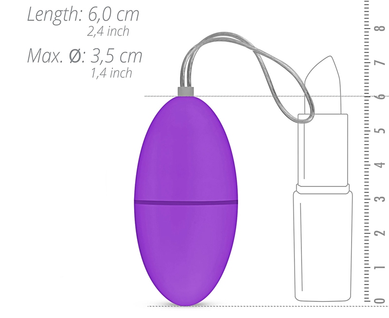Take foreplay to a higher level with this sensational vibrat... Easytoys - Remote Control Vibro Egg - Purple photo-5