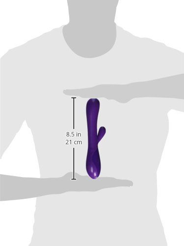 Completely rechargeable, blissfully silky and decadently fun... CEN - Body & Soul Kiss Rubbit Vibrator - Purple photo-5