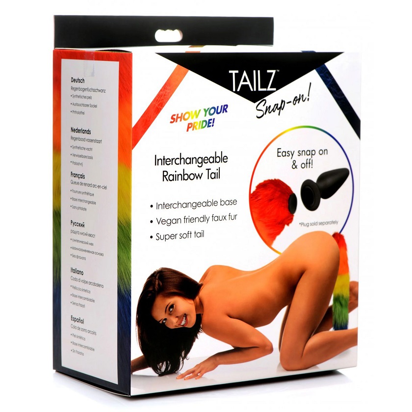 Tailz Snap-Ons are crafted for true animal roleplay enthusia... Tailz - Snap-On Fox Tail - Rainbow photo-7