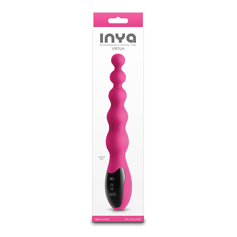 Transition to the era of digital technology with Virtua by I... NS Novelties - INYA Virtua Beads Vibrator - Pink photo-3