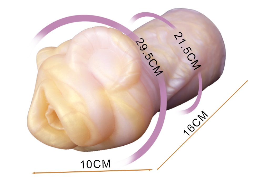 Material: Liquid silicone
Size: 10*16cm
Net weight: 622.2g FAAK - Horned Sheep Masturbator - Peach photo-7