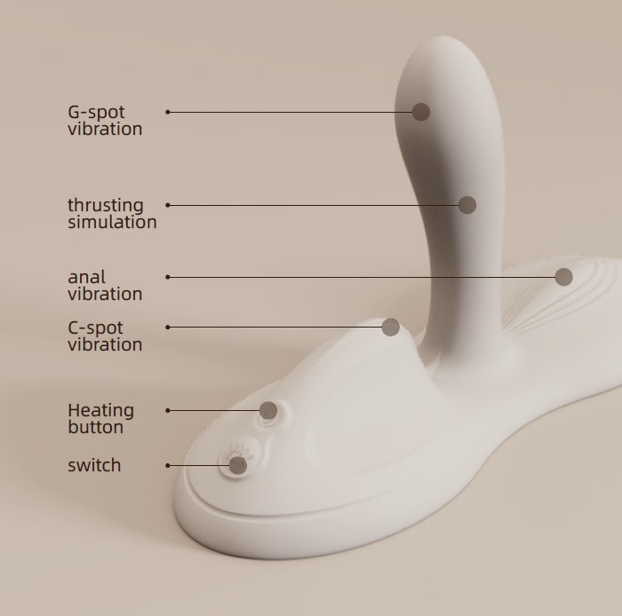 FLORA is a new hands-free sit-down massager launched in 2024... Zalo - Flora APP Vibro Pad - Velvet Purple photo-8