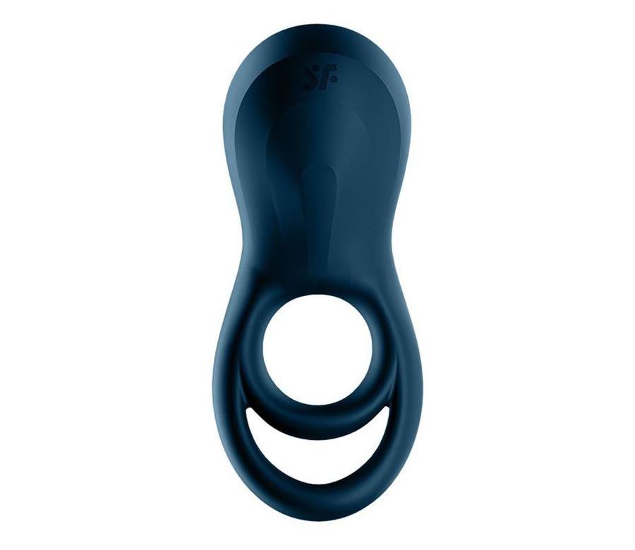 Give your manhood a sensual upgrade with our Satisfyer Epic ... Satisfyer - Epic Duo Ring Vibrator - Navy Blue photo-4