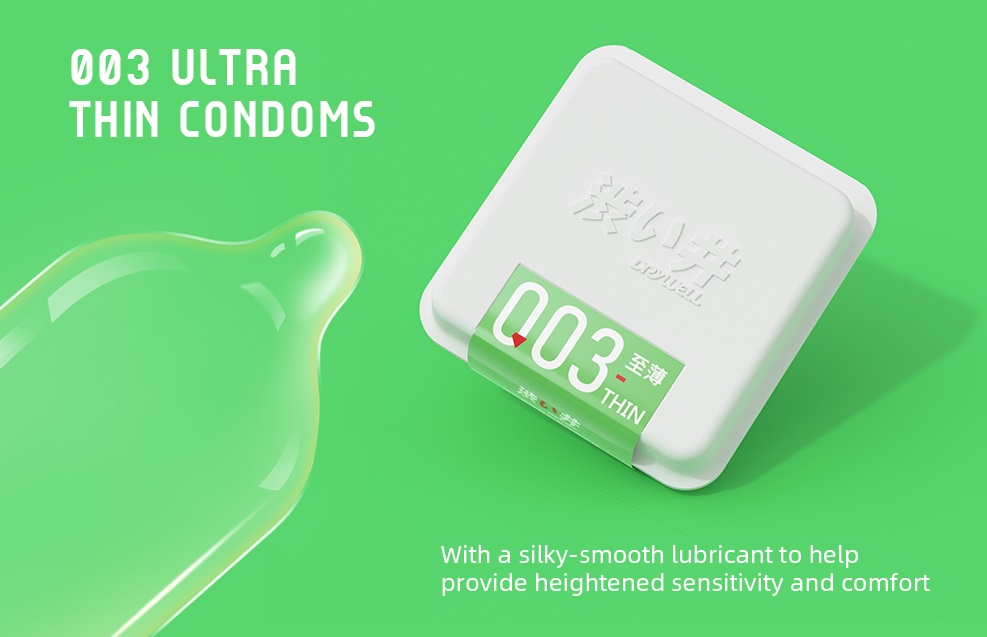 003 Natural feel for increase sensitivity
Degradable new vi... Drywell - 003 Ultra Thin Condoms 6's Pack photo-3