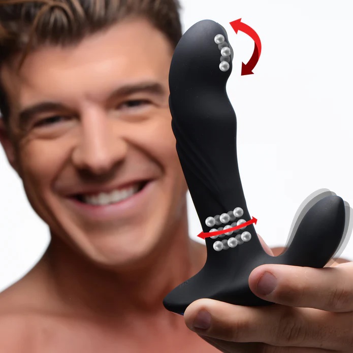 Treat your tush to a trifecta of tantalizing temptation. The... Alpha-Pro - 17X P-Trigasm Prostate Stimulator photo-2