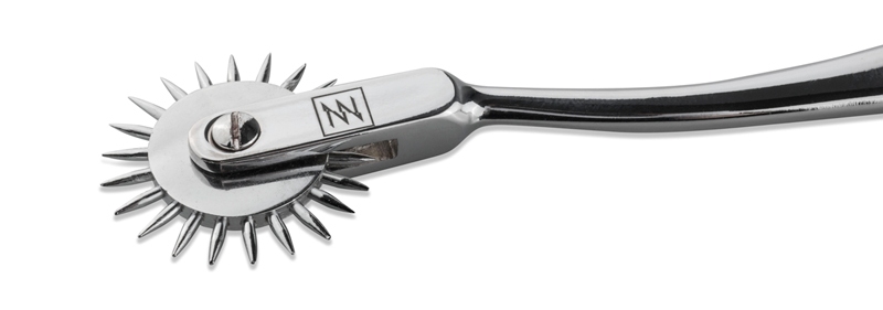 Stimulate, tickle or prick the skin with this metal Wartenbe... Sinner Gear - Pinwheel - Silver photo-2