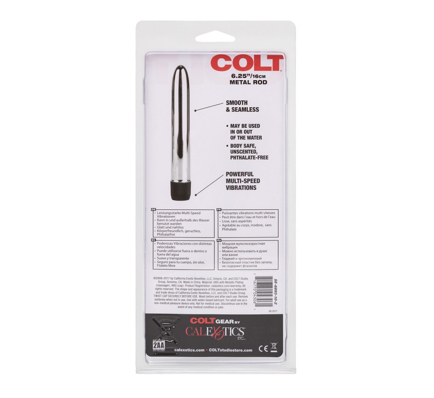 Sexy, sleek, and silver, that’s the COLT Metal - 6.25 CEN - Colt Metal Vibrator photo-10
