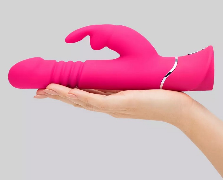 Indulge in luxuriously lifelike stimulation with this happy ... Happy Rabbit - Thrusting Rabbit Vibrator - Pink photo-2