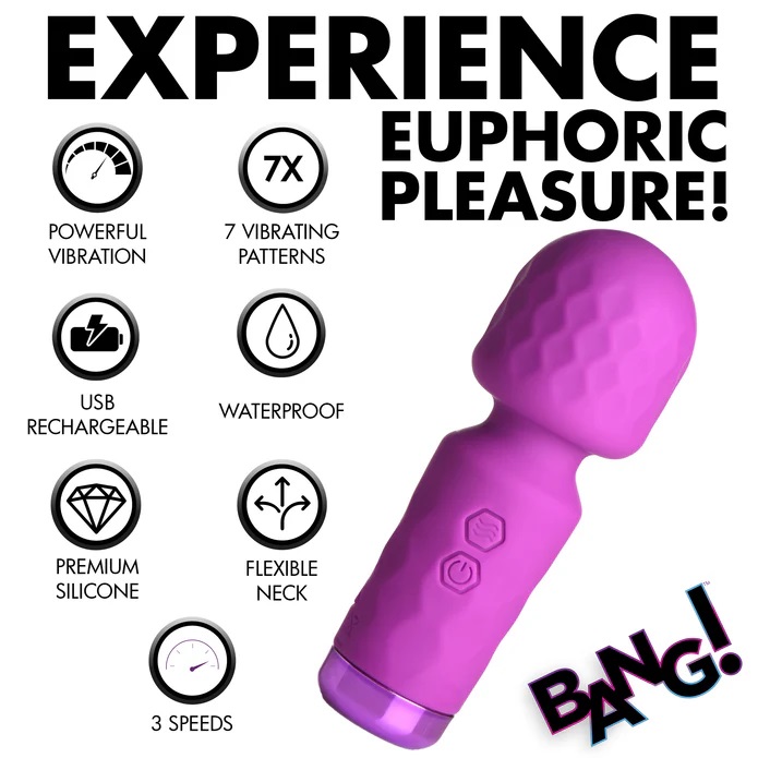 This is for the discreet hedonists. For those always ready f... Bang! - 10X Mini Wand - Purple photo-6
