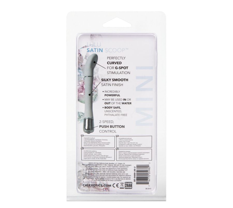 Orgasm in style with the ultra-modern Lulu Satin Scoop. Do y... CEN - Lulu Satin Scoop Vibe - White photo-5