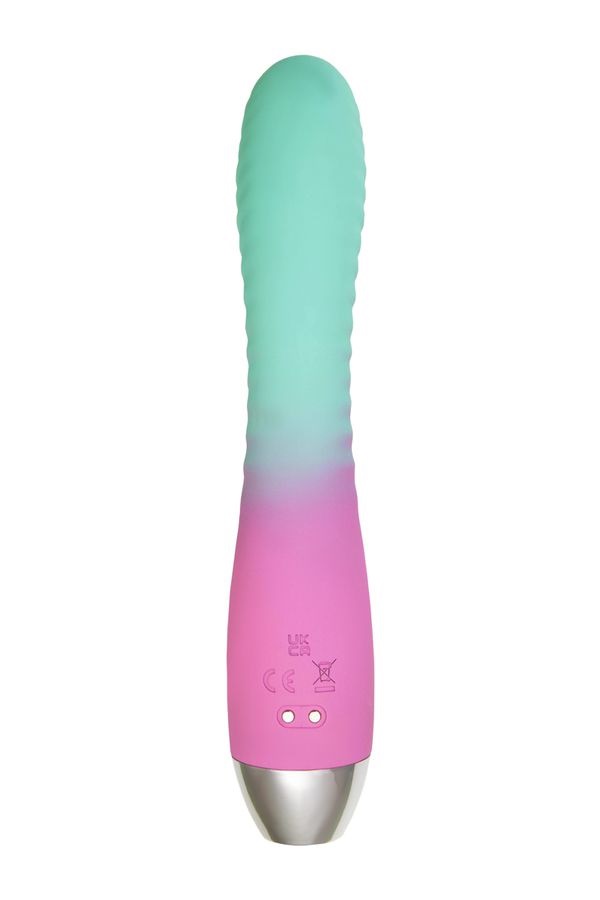 A smooth color gradient from delicate mint to warm pink does... Flovetta - Azalia G-Spot Vibrator - Mint/Pink photo-5