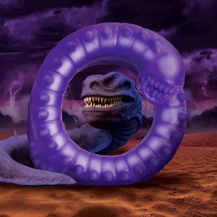 Enhance your rod with this toothy, purple, galactic worm! Th... Creature Cocks - Slitherine Ring photo-4