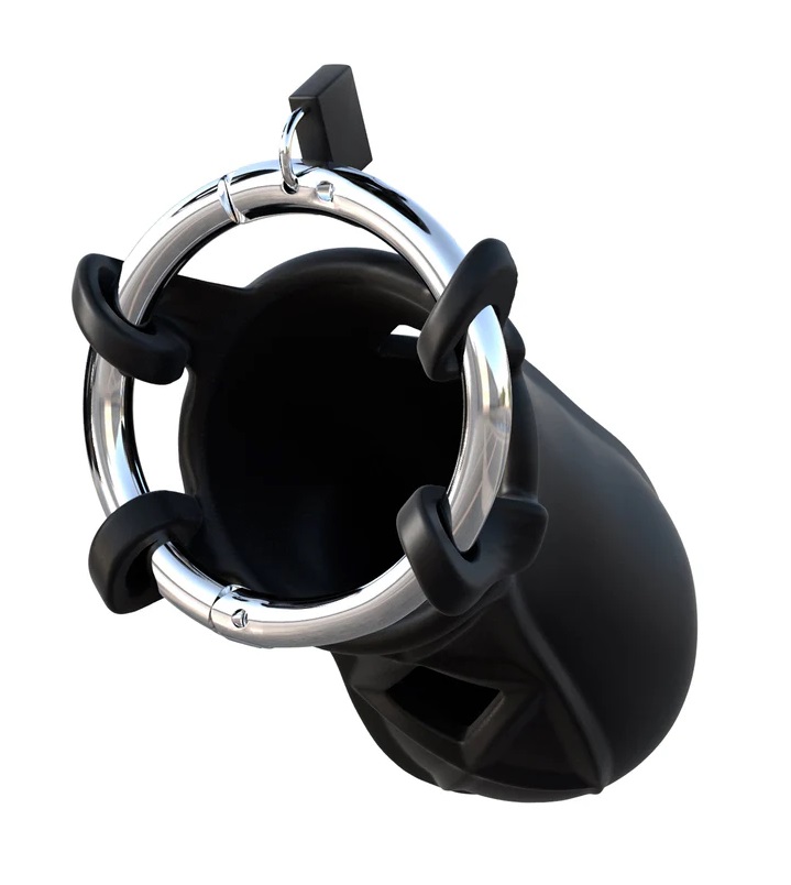 Put your lover on lockdown with the Extreme Silicone Cock Bl... Pipedream - Extreme Silicone Cock Block - Black photo-3