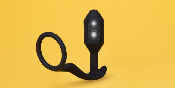 Stimulate multiple erogenous zones with the new b-Vibe Snug ... B-Vibe - Snug Plug & Tug Ring - Black photo-7
