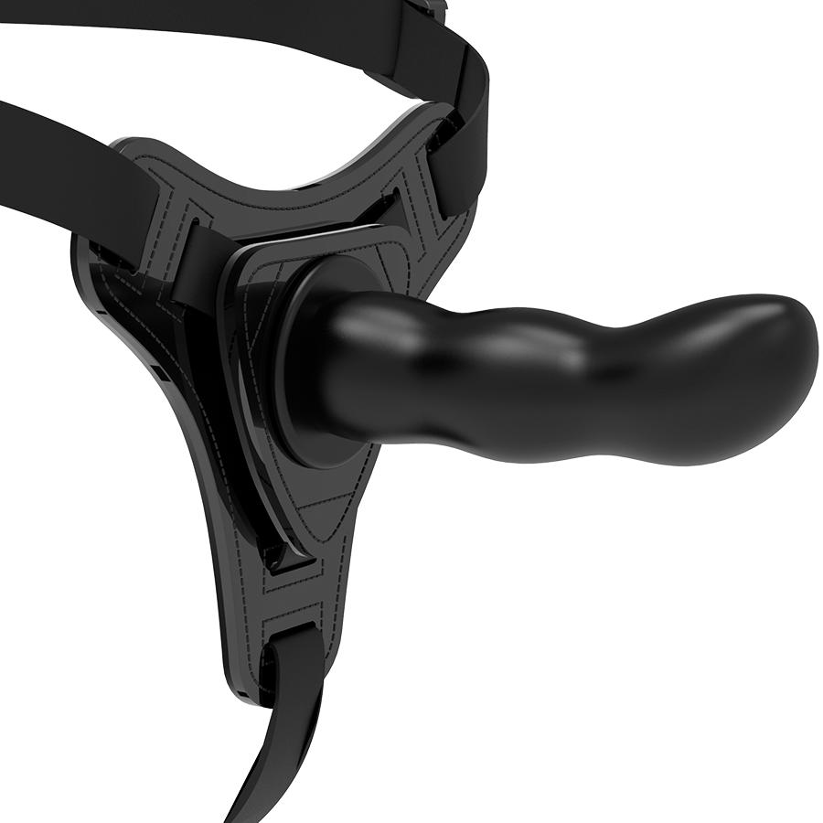 Experience the thrill of being in control with this fabulous... Fetish Submissive - Silicone Strap-on G-Spot - Black photo-3