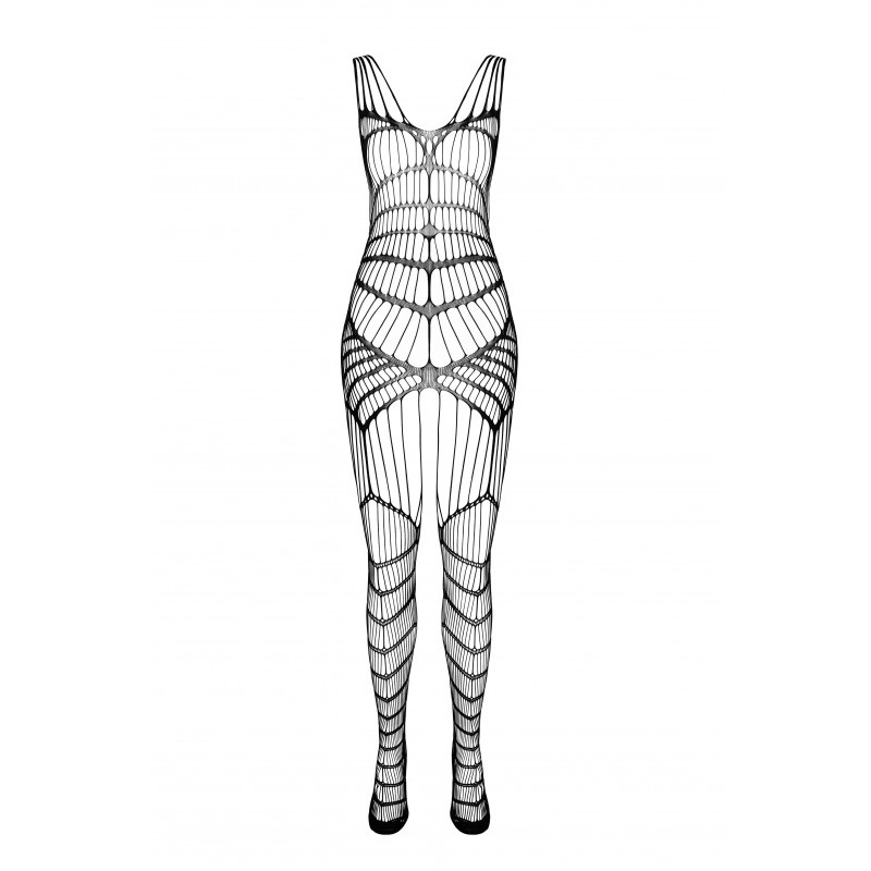 Sexy bodystocking that perfectly fits the figure, emphasizin... Passion - Bodystocking BS102 - Black photo-3
